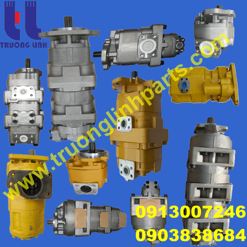 Bơm bánh răng xe đào Komatsu PC20, PC28, PC30, PC38, PC40, PC50, PC60, 705-41-08001 (12)